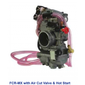 Keihin FCR-MX 37 Carburetor / with Choke, Air Cut Valve, Hot Start  (sku 016-916)