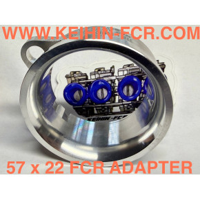 56mm x 21mm Kehin Fcr Carburetor Air Cleaner Adapter / Fcr 35-41 (sku 021-614)